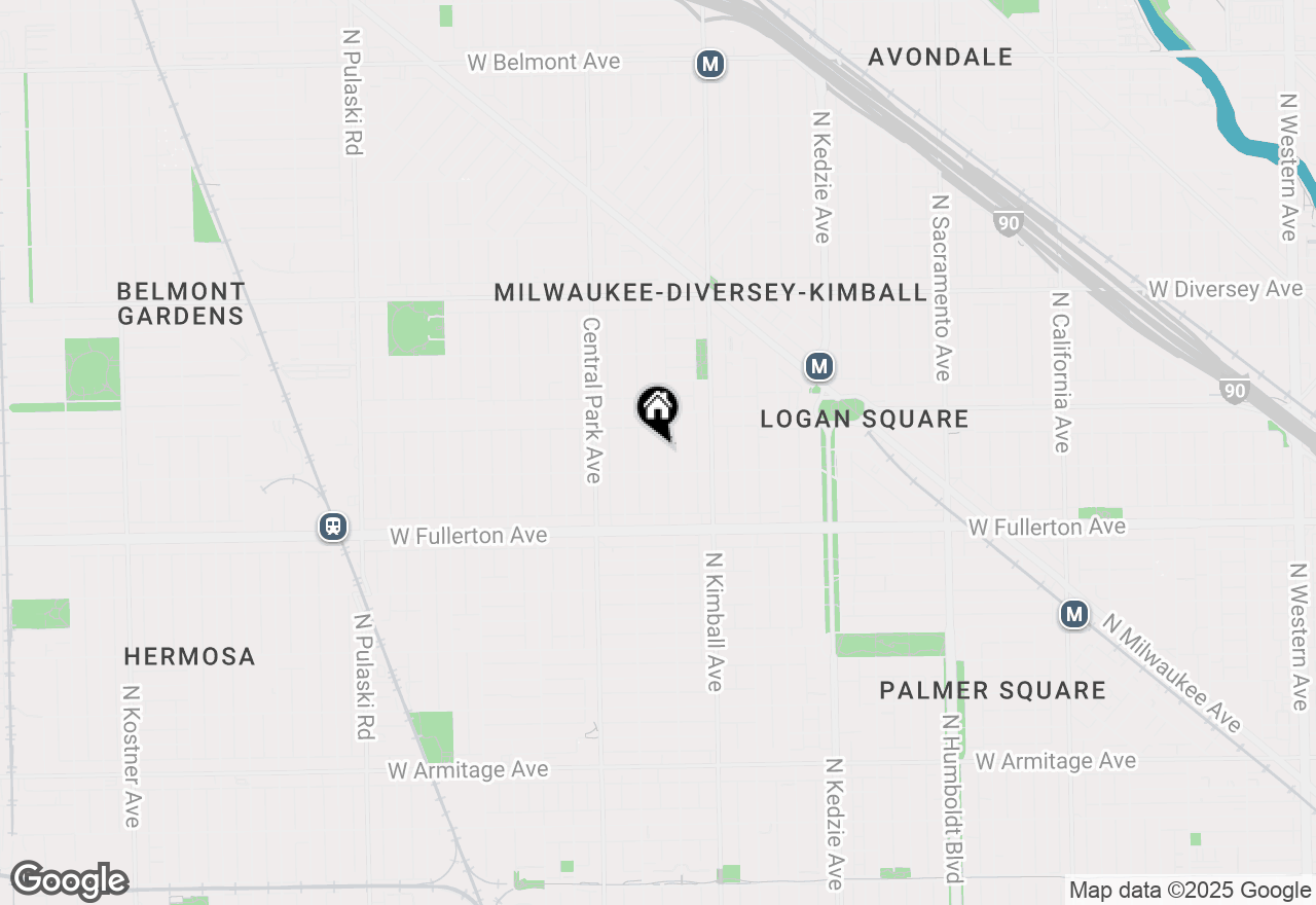 Map of 2519 N Saint Louis Avenue, Chicago, IL 60647