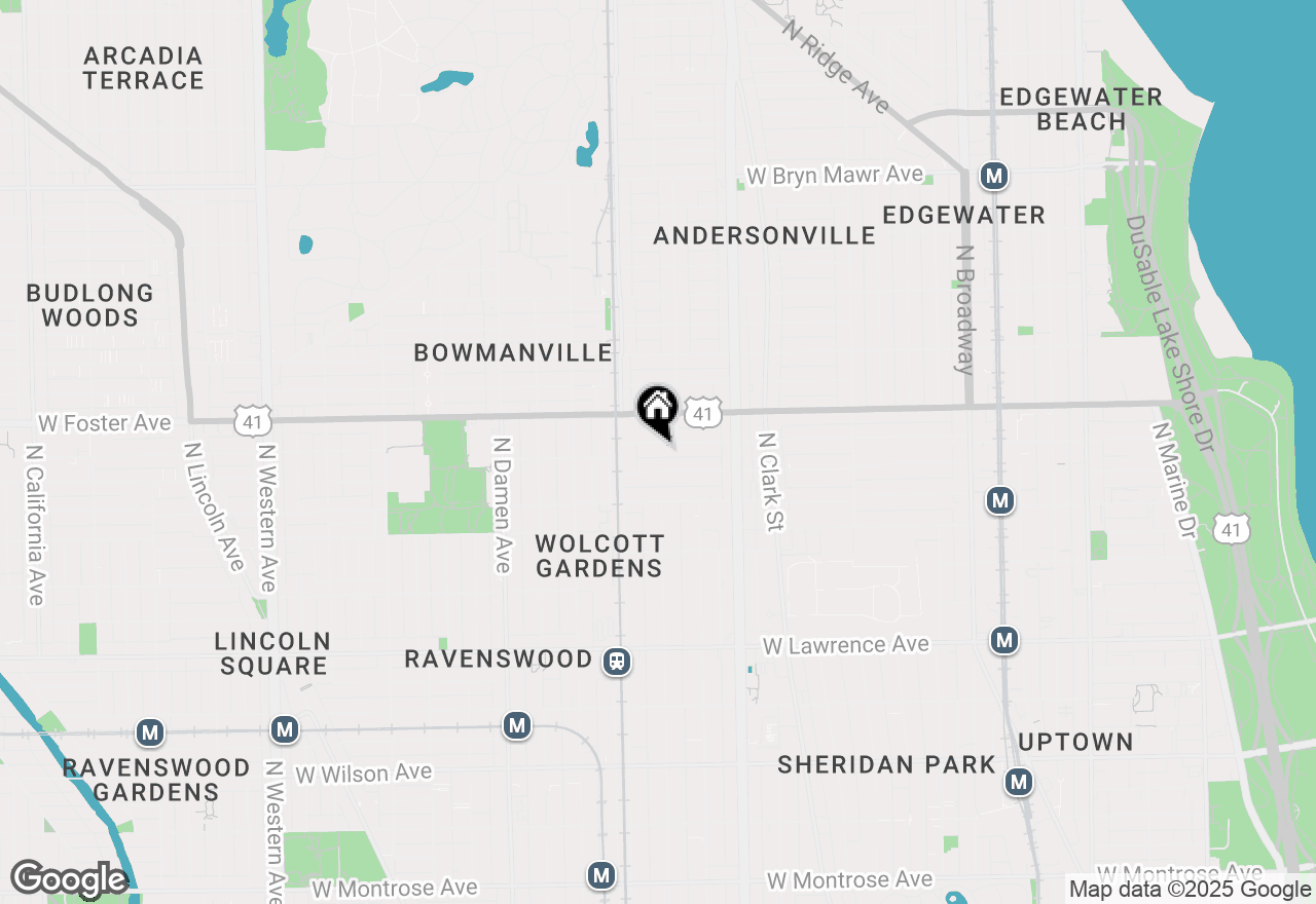 Map of 1721 W Winona Street, Chicago, IL 60640