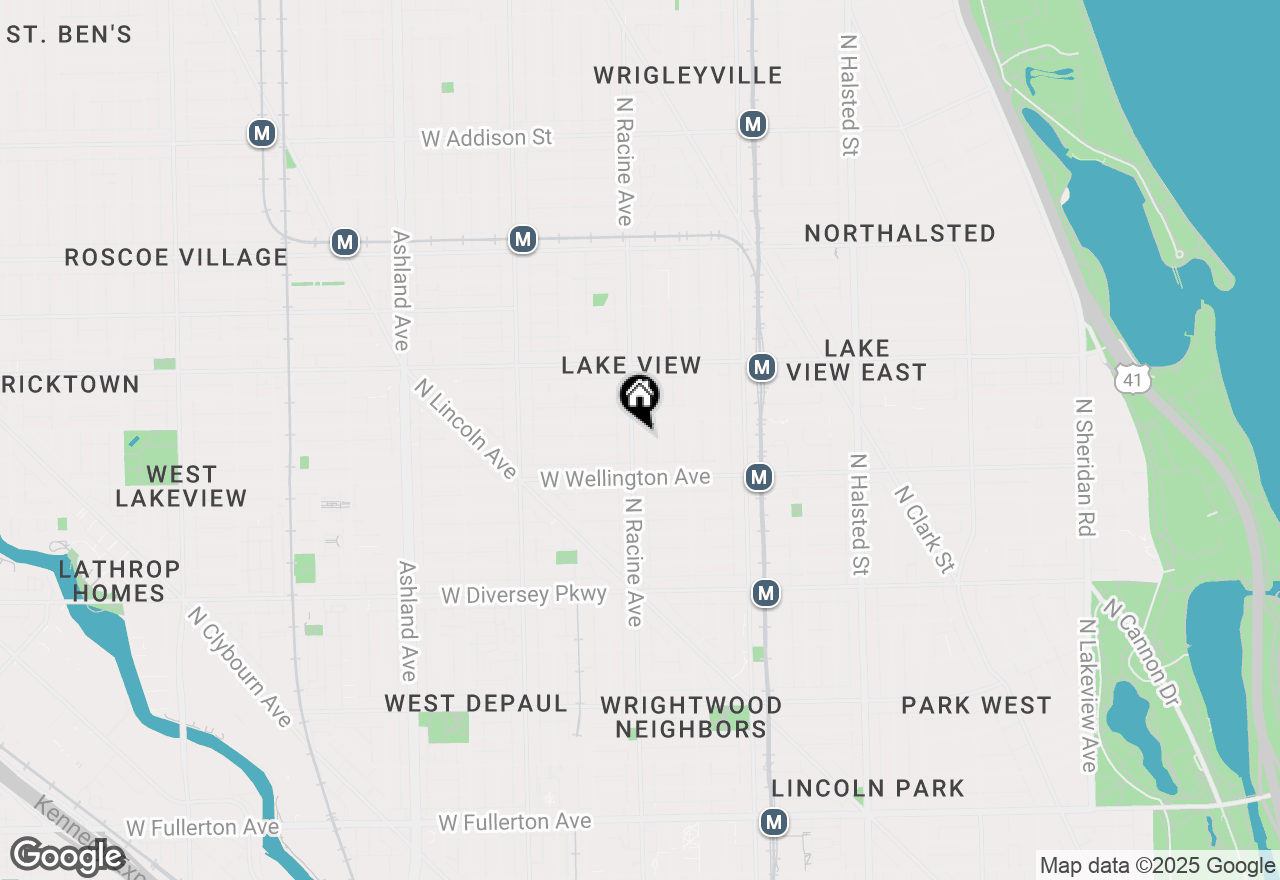 Map of 3041 N Racine Avenue #3, Chicago, IL 60657