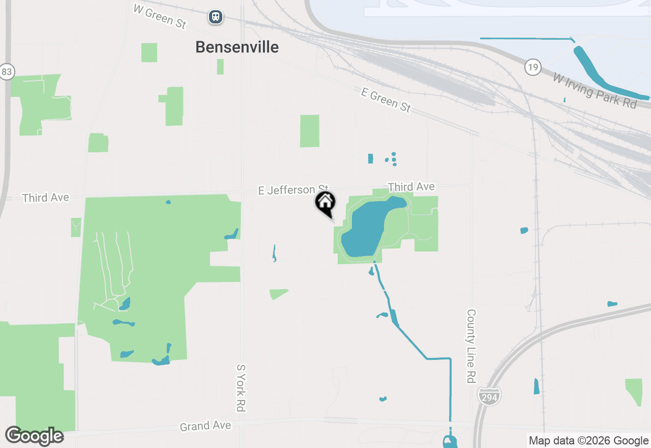Map of 490 E Red Oak Street, Bensenville, IL 60106