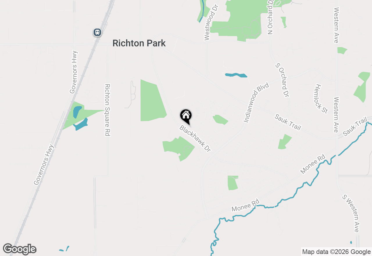 Map of 252 Blackhawk Drive, Park Forest, IL 60466