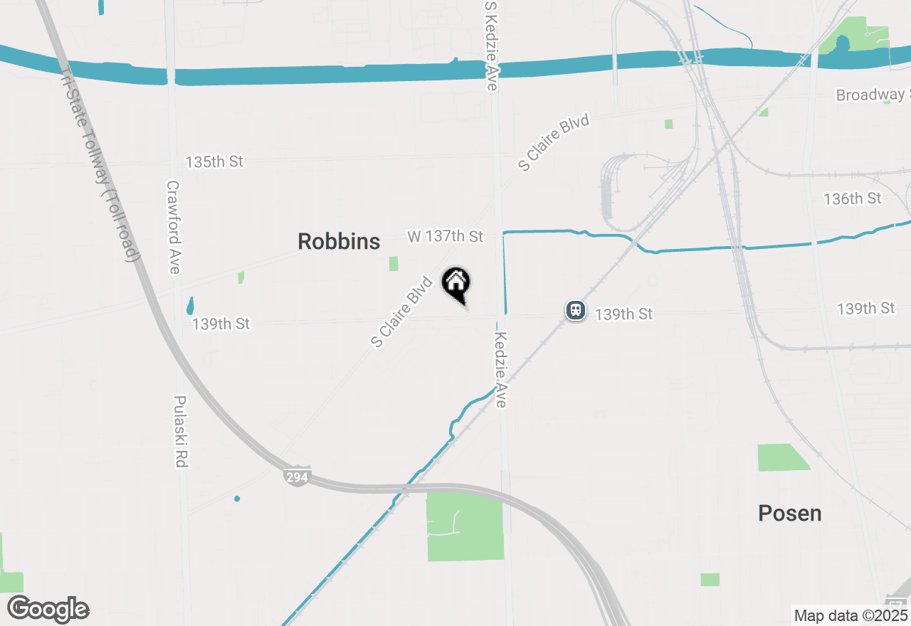 Map of 3302 W 139th Street, Robbins, IL 60472