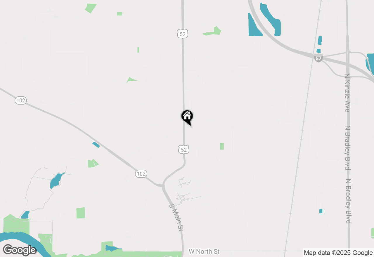 Map of 390 N Convent Street, Bourbonnais, IL 60914
