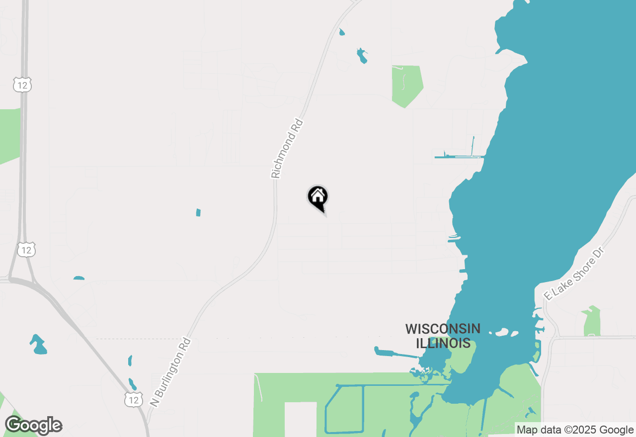 Map of 1910 Esch Rd, Twin Lakes, WI 53181