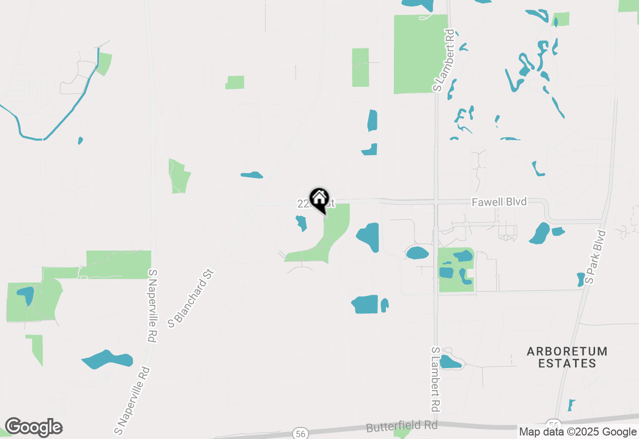 Map of 1677 Casa Solana Drive, Wheaton, IL 60189