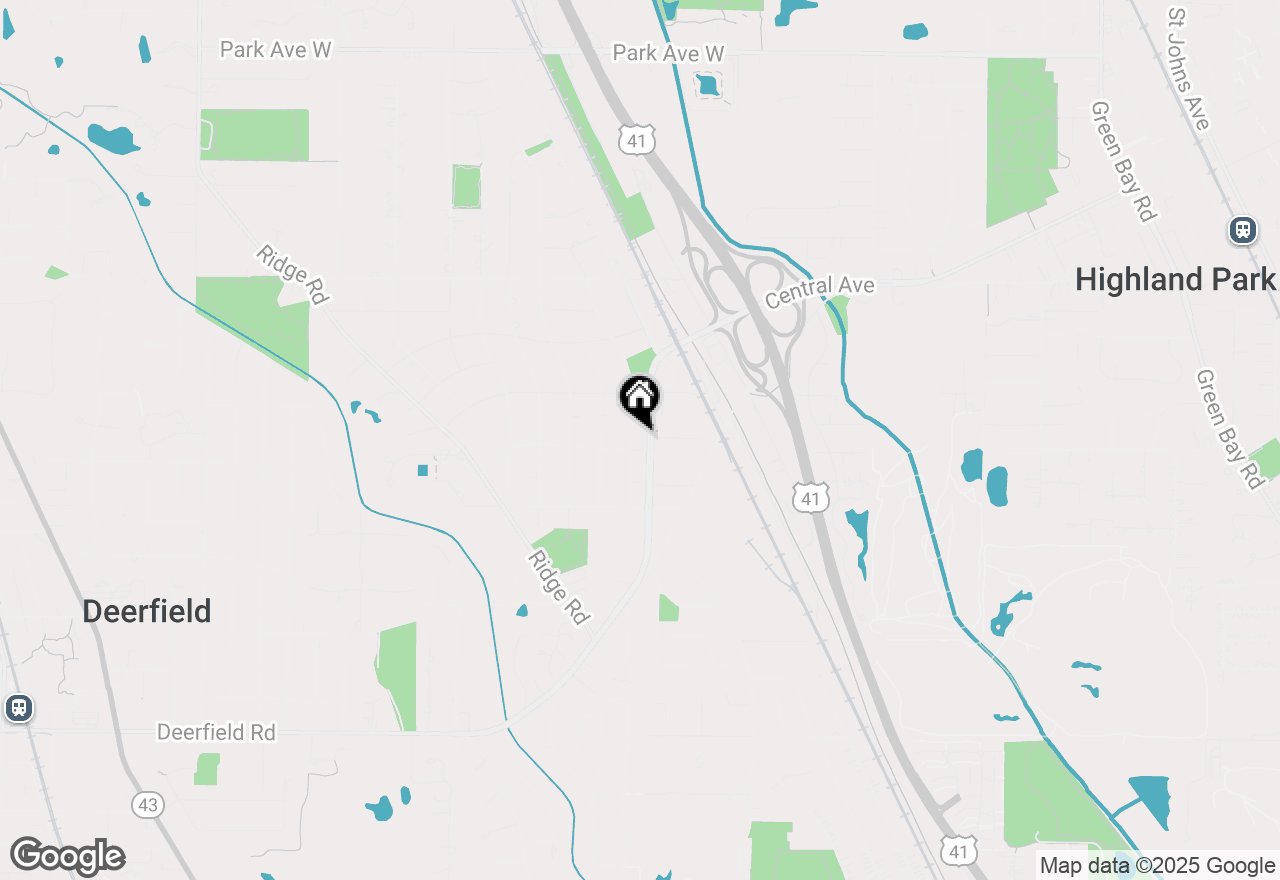 Map of 1317 Arbor Avenue, Highland Park, IL 60035