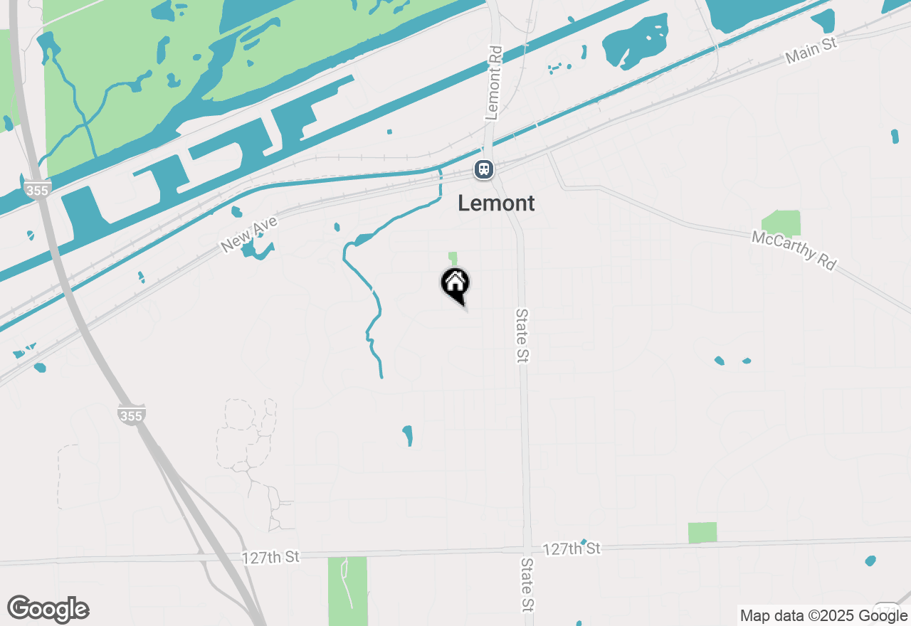 Map of 8 E Eureka Street, Lemont, IL 60439