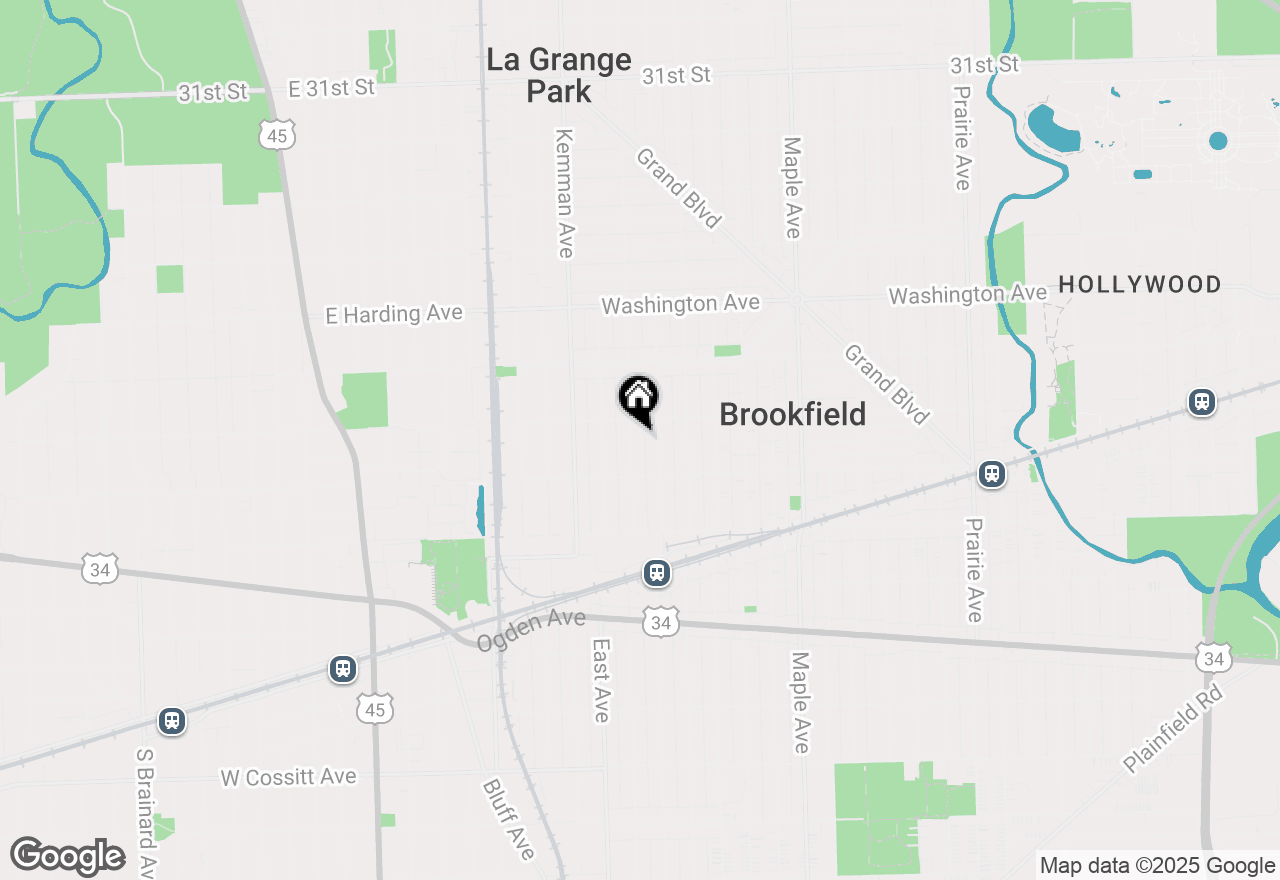Map of 3717 Cleveland Avenue, Brookfield, IL 60513