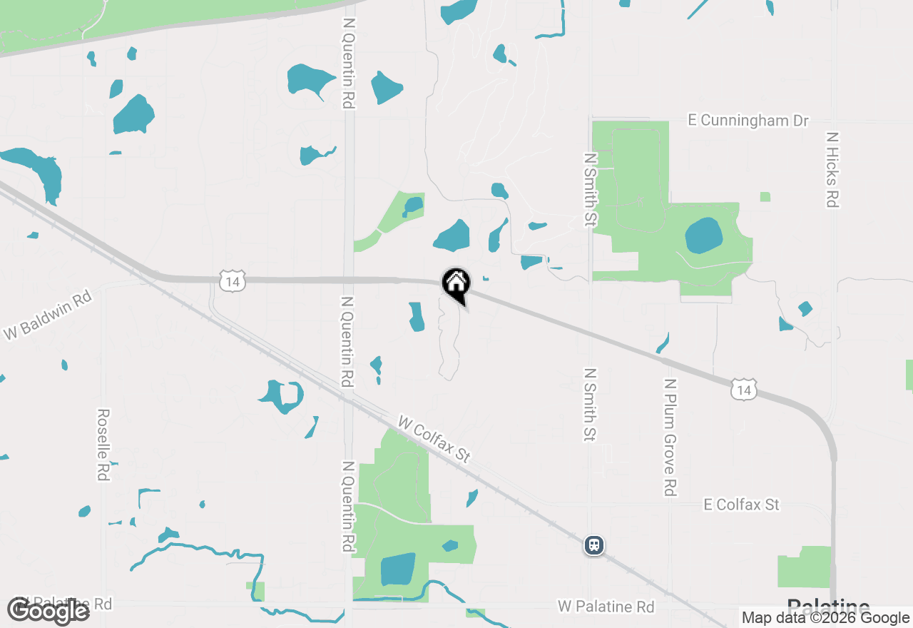 Map of 715 N Deer Run Drive #715, Palatine, IL 60067