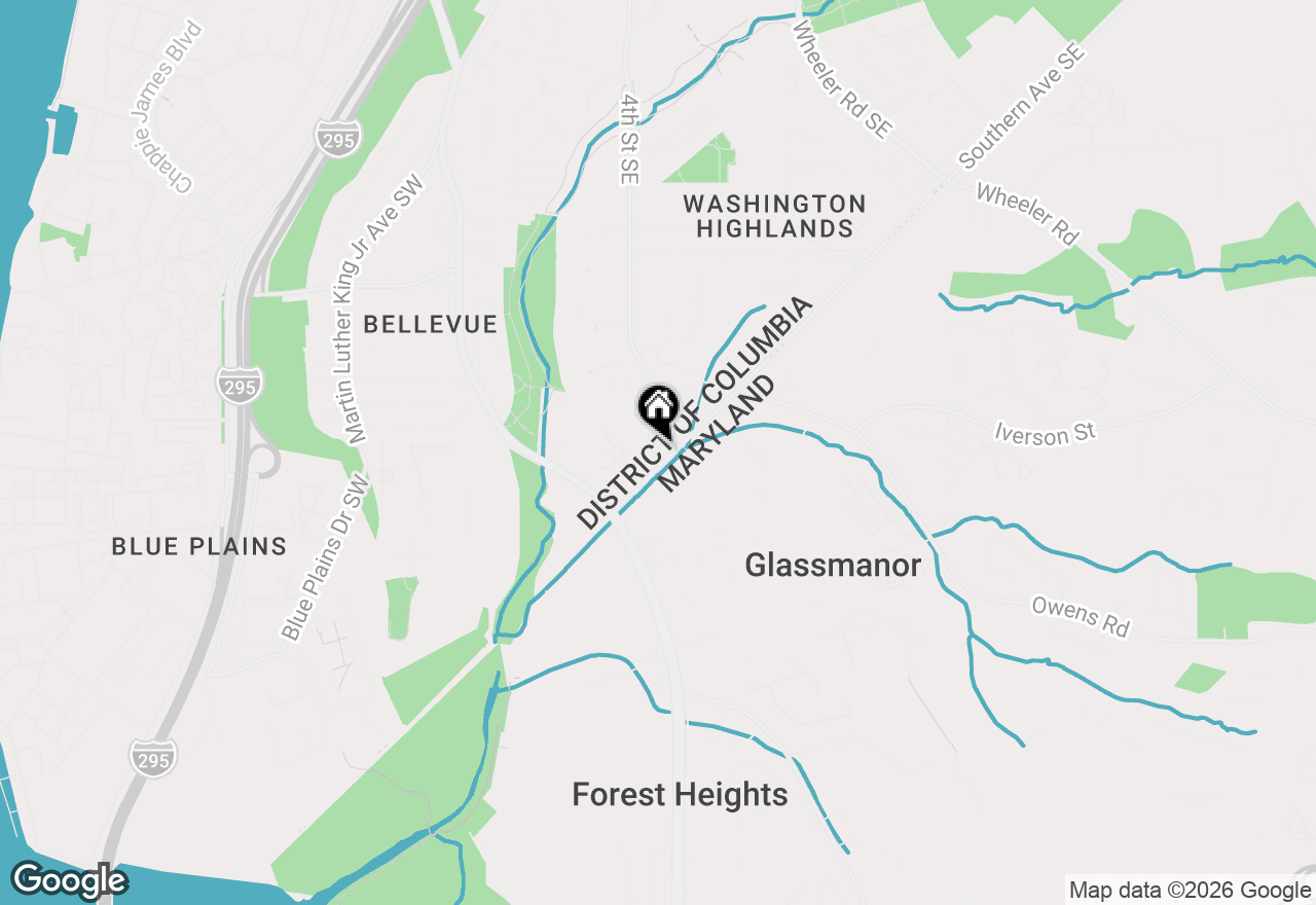 Map of 4616 6th Street Se, Washington, DC 20032