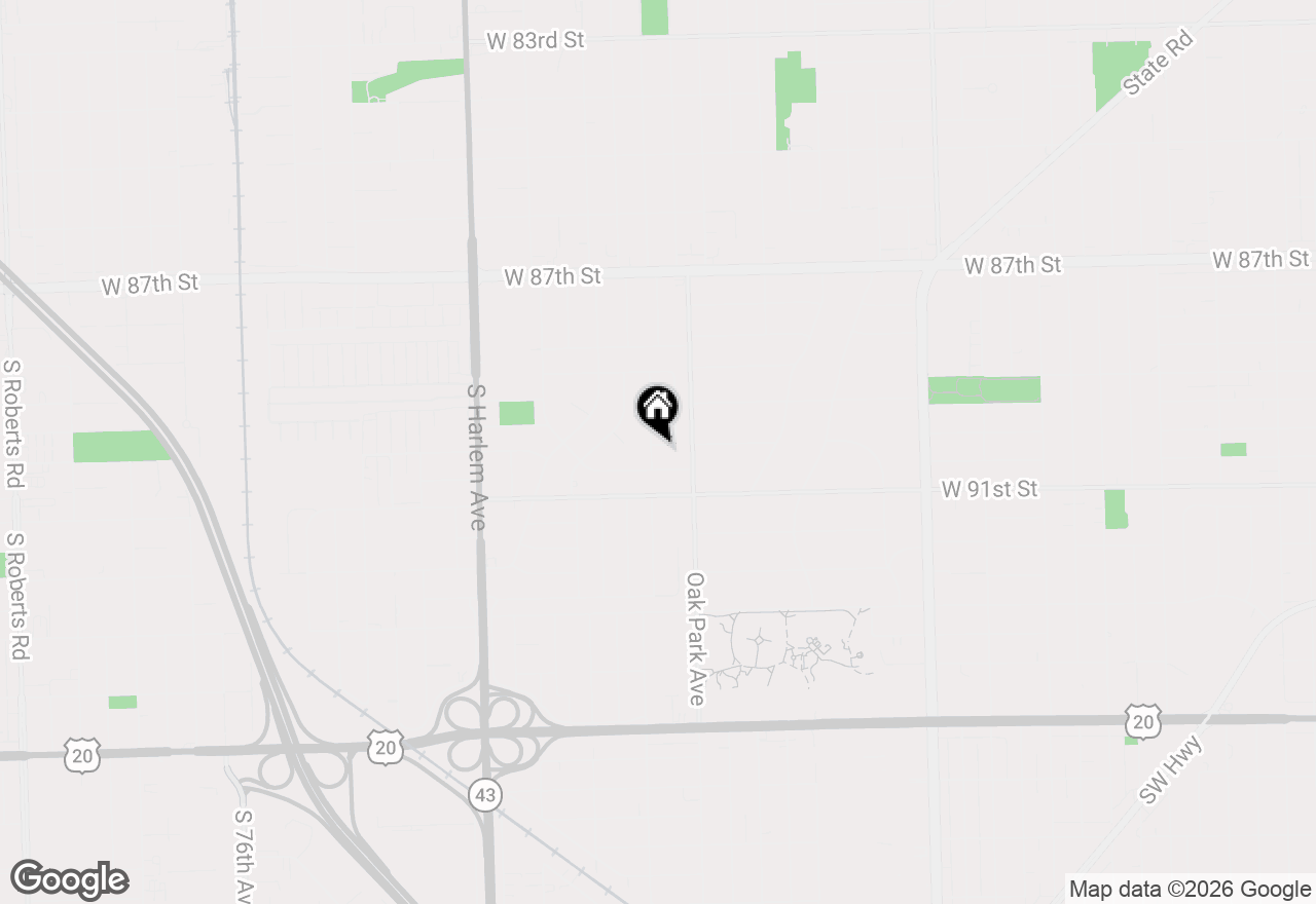 Map of 6853 Saratoga Drive, Bridgeview, IL 60455