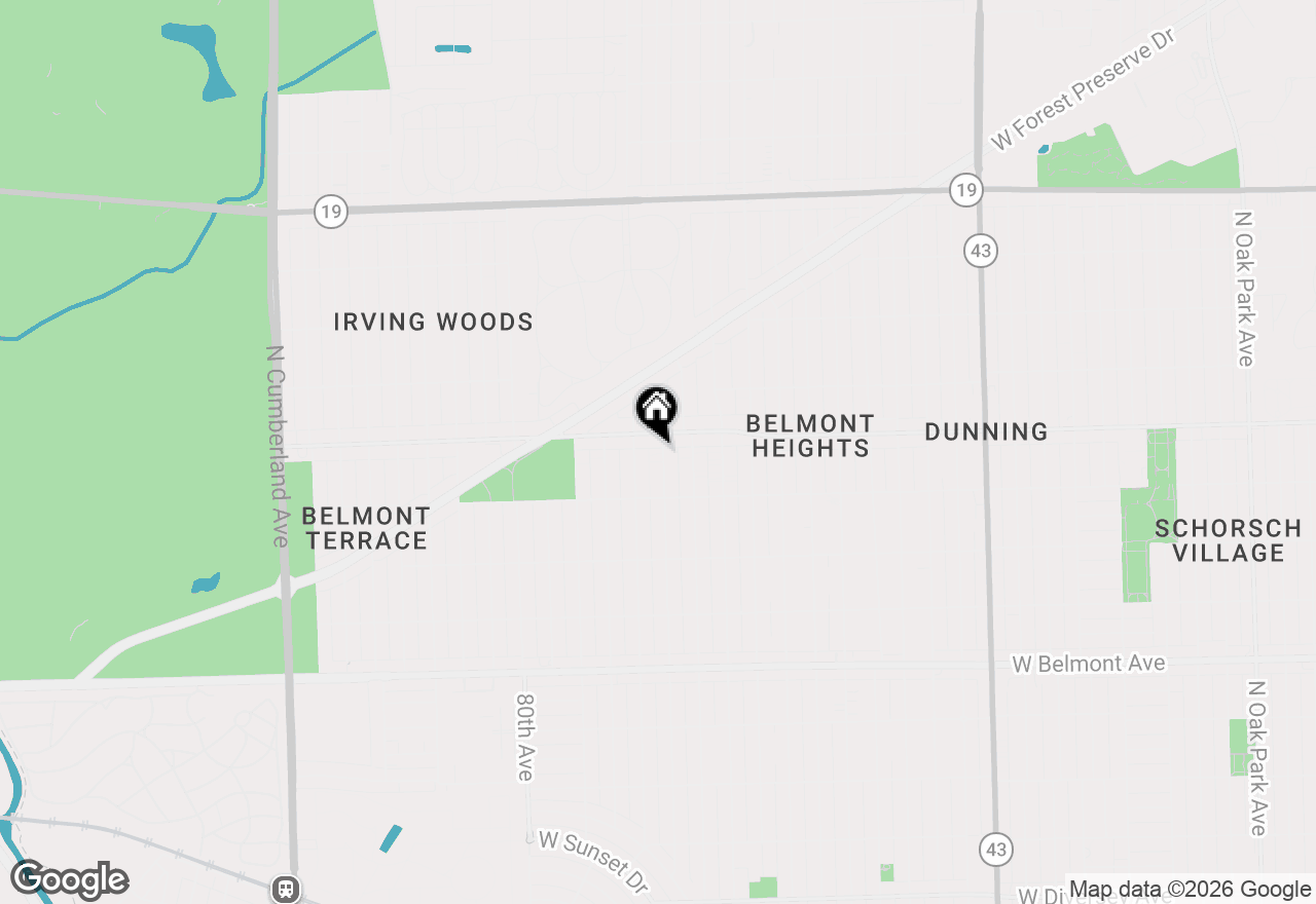 Map of 3546 N Ozark Avenue, Chicago, IL 60634