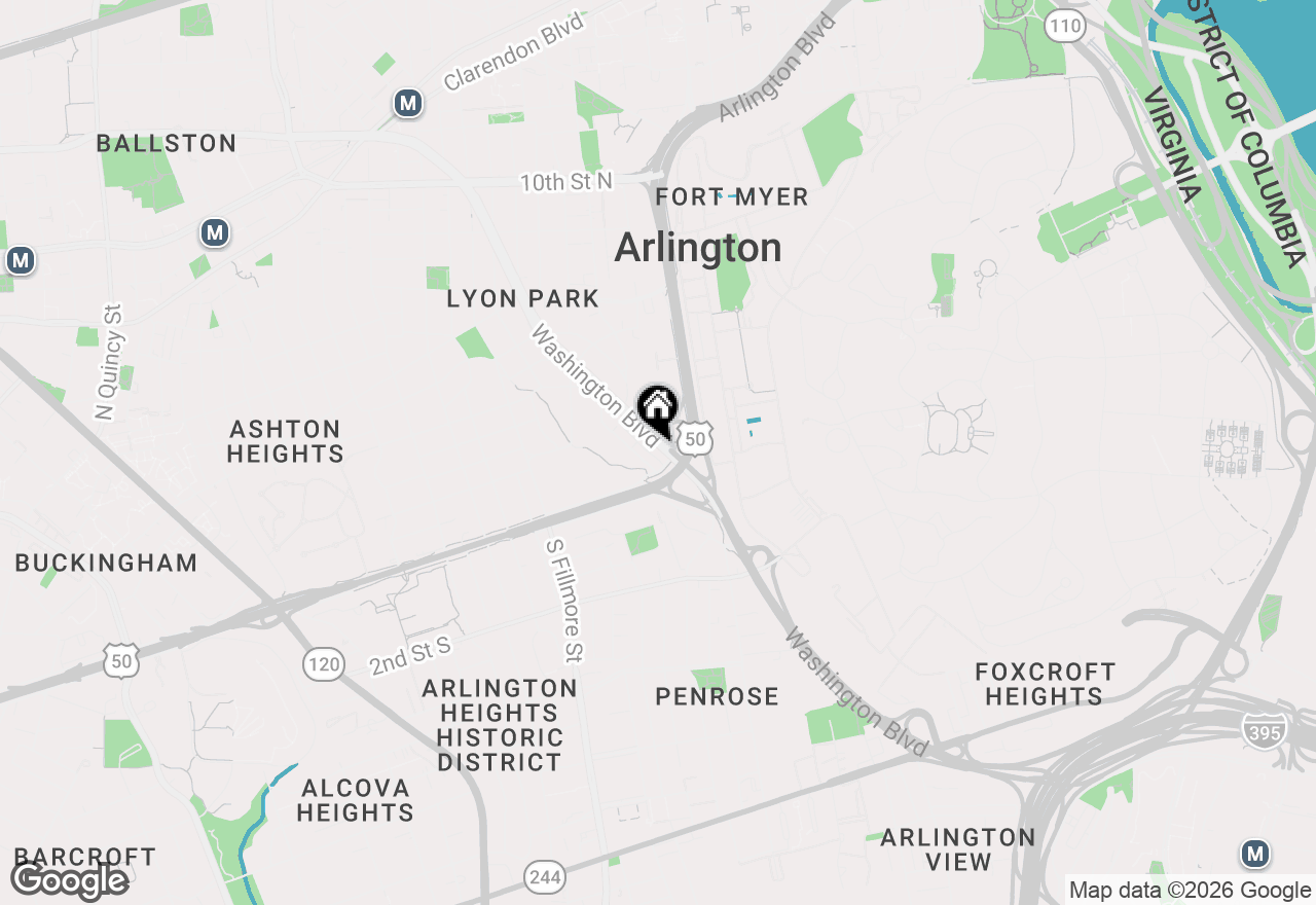 Map of 2310 Washington Boulevard, Arlington, VA 22201
