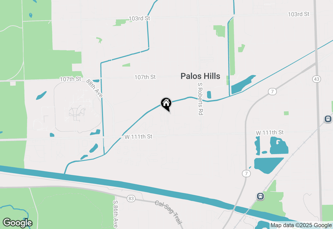 Map of 11009 Stony Creek Drive #1C, Palos Hills, IL 60465