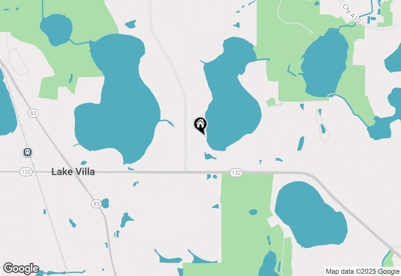 Map of 186 N Crooked Lake Lane, Lindenhurst, IL 60046