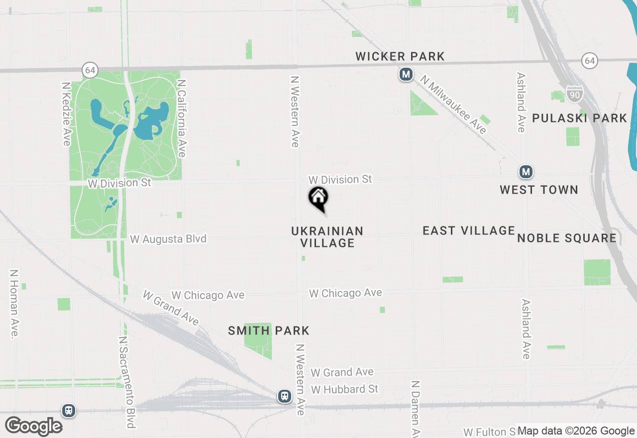 Map of 2314 W Cortez Street #1E, Chicago, IL 60622