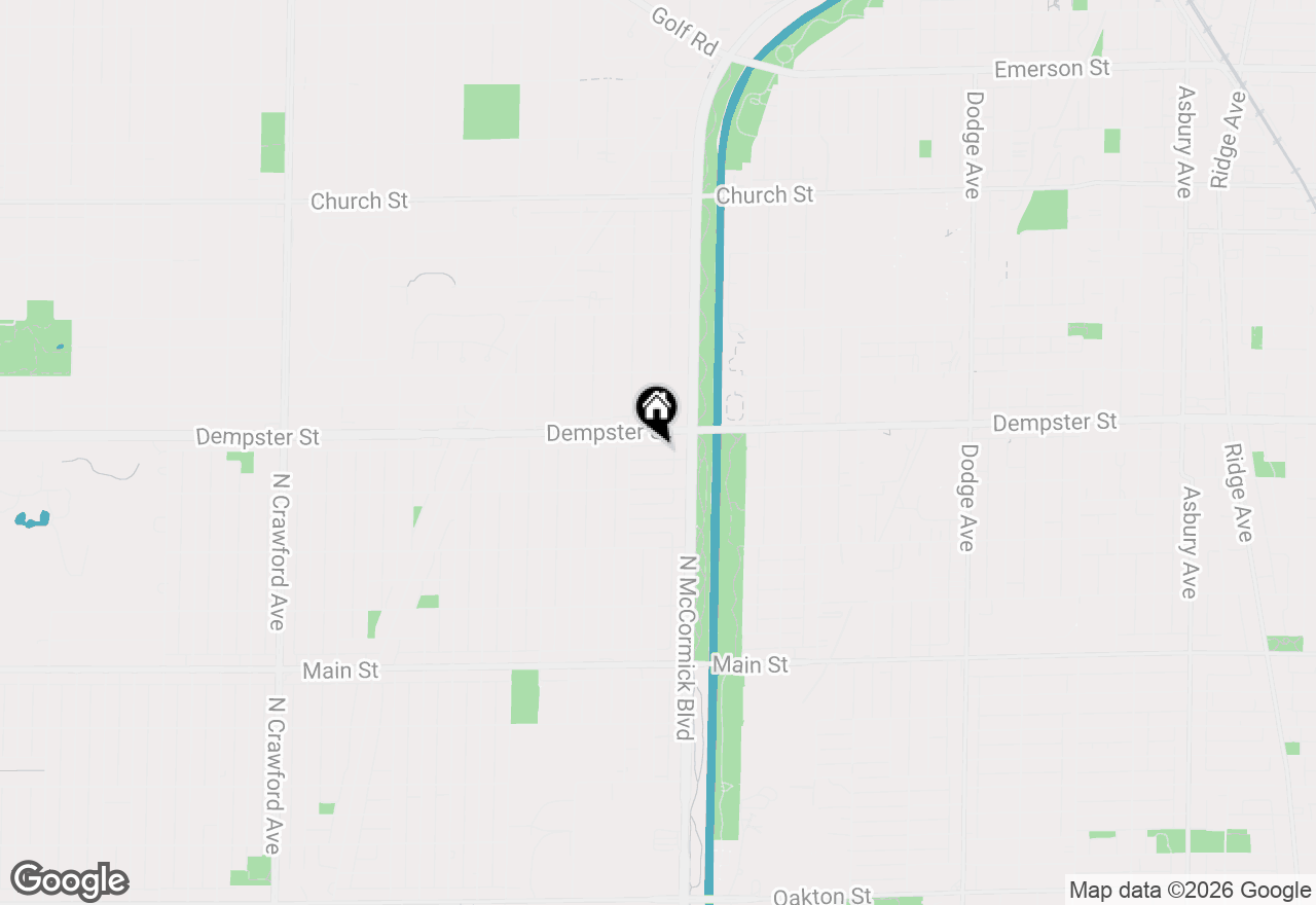 Map of 3334 Wilder Street, Skokie, IL 60076