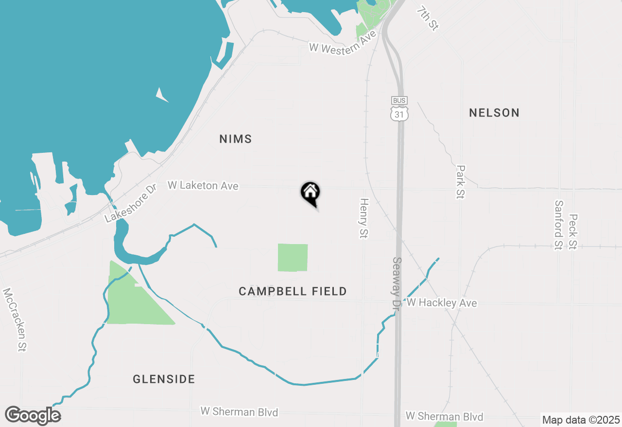 Map of 990 Windsor Avenue, Muskegon, MI 49441