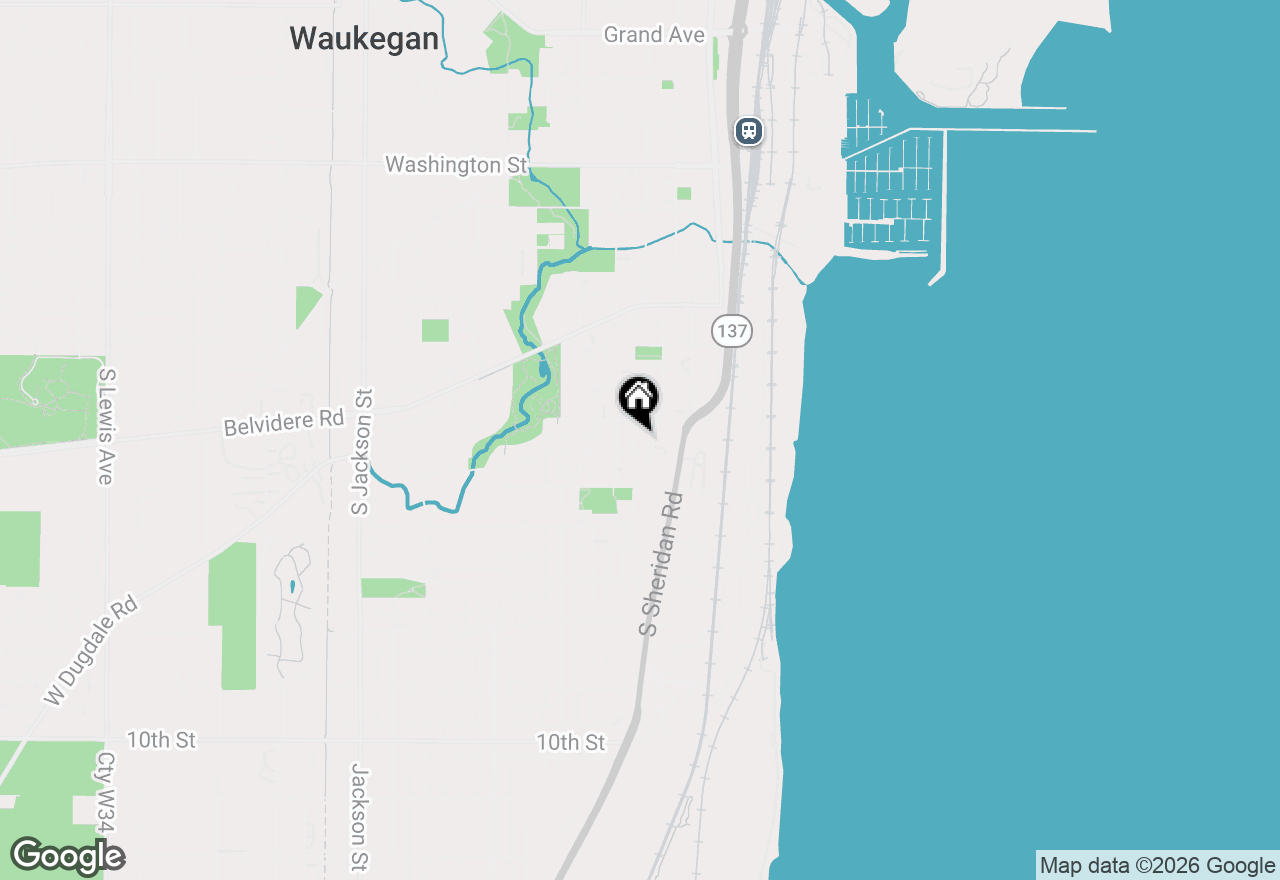 Map of 547 S Martin Luther King Jr Avenue, Waukegan, IL 60085