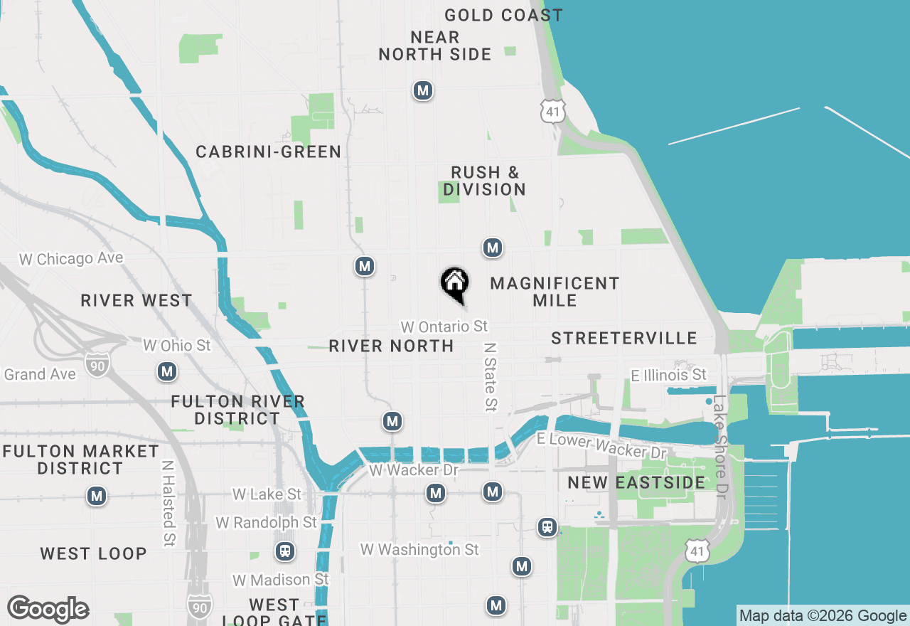 Map of 55 W Erie Street #4E, Chicago, IL 60654