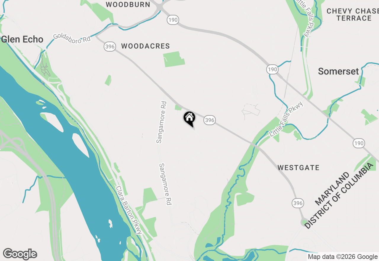Map of 5803 Cleves Lane, Bethesda, MD 20816