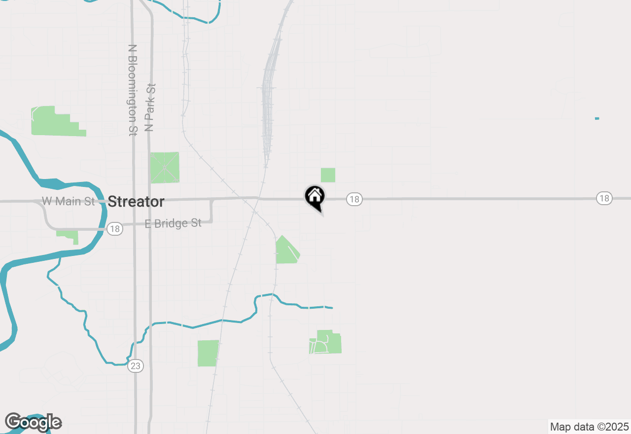 Map of 213 Penn Street, Streator, IL 61364