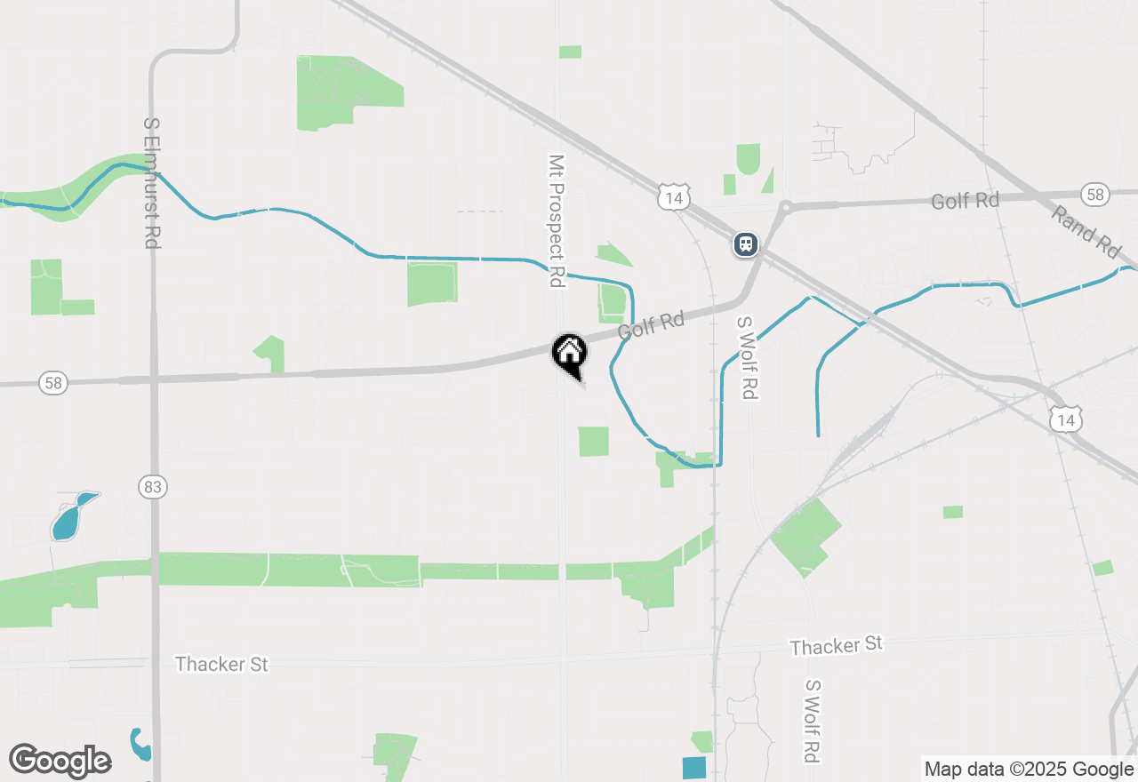 Map of 290 S Anita Street, Des Plaines, IL 60016