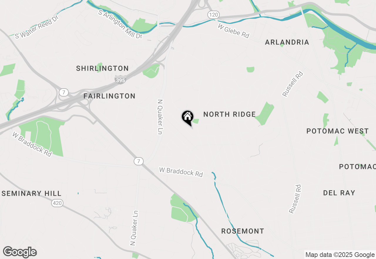 Map of 1605 Crestwood Drive, Alexandria, VA 22302