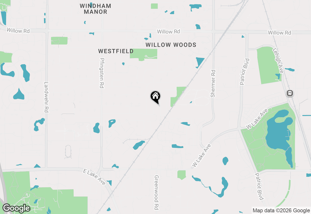 Map of 2227 Greenwood Road, Glenview, IL 60026