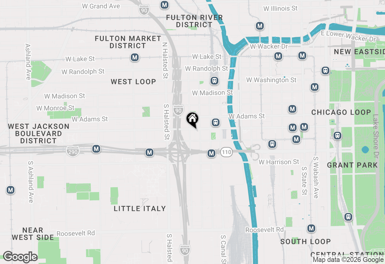 Map of 625 W Jackson Boulevard #402, Chicago, IL 60661