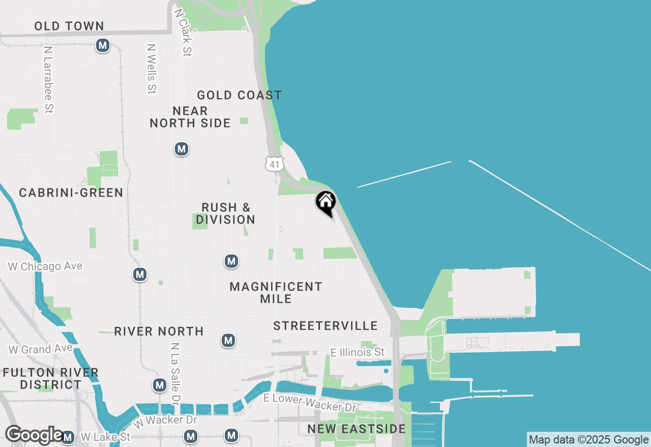 Map of 253 E Delaware Place #7B, Chicago, IL 60611