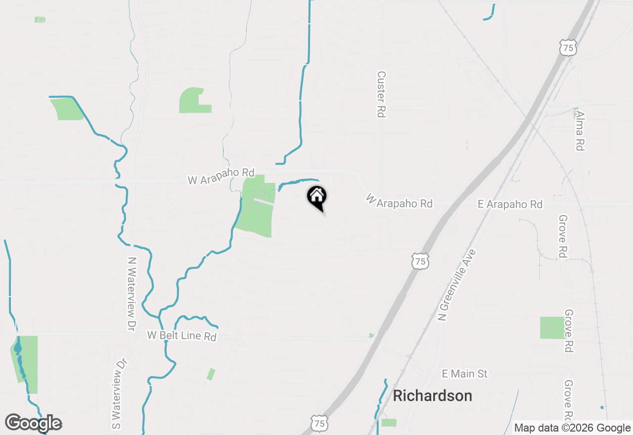 Map of 603 Twilight Trail, Richardson, TX 75080