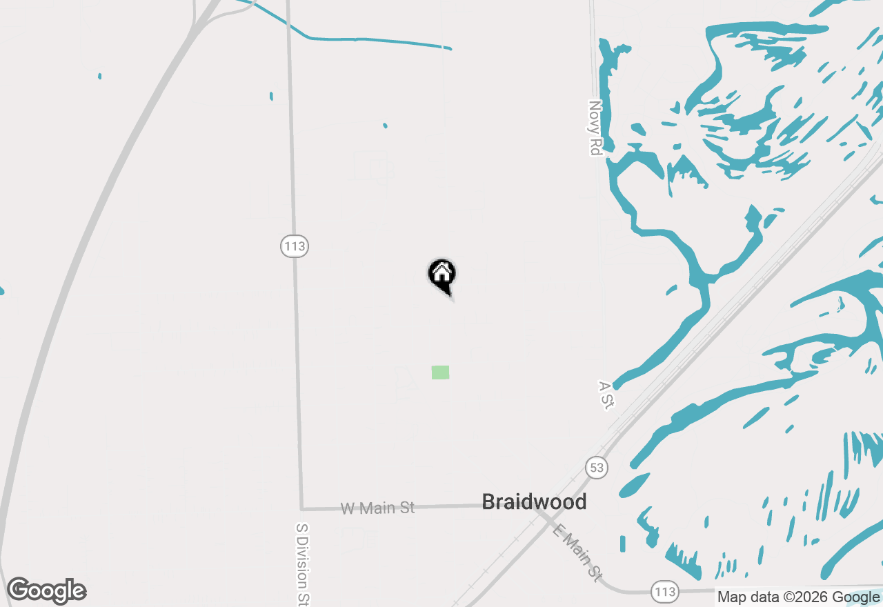 Map of 552 N Center Street, Braidwood, IL 60408