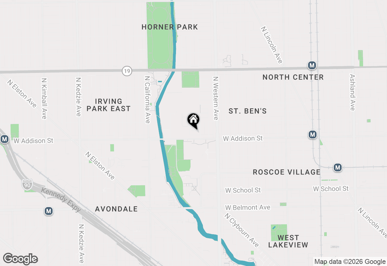 Map of 2523 W Patterson Avenue, Chicago, IL 60618