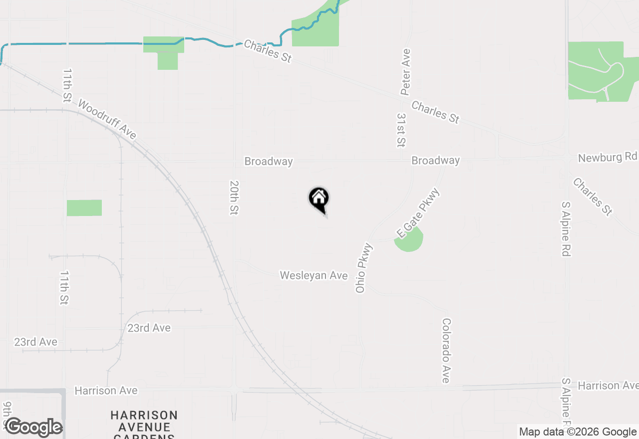 Map of 1910 25th Street, Rockford, IL 61108