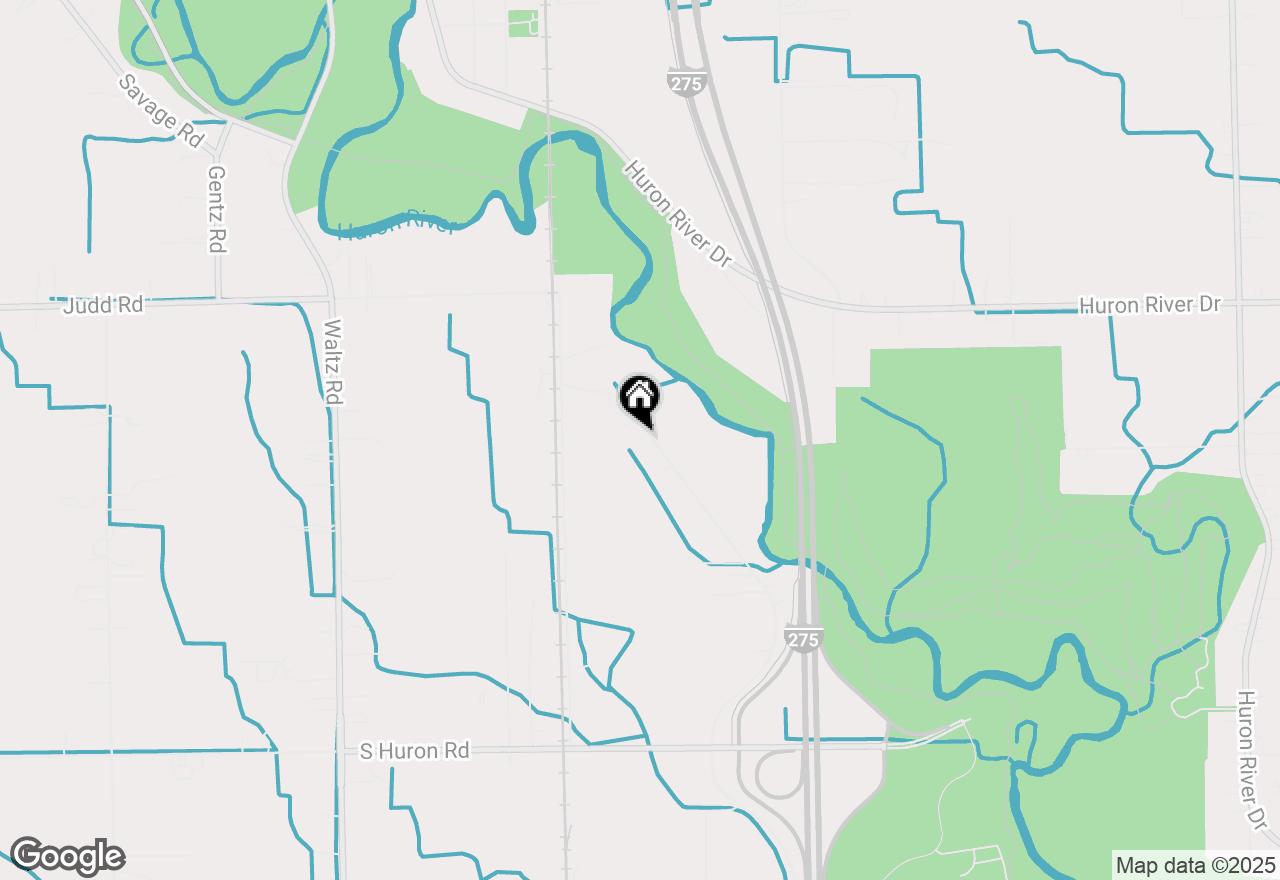 Map of 21982 Bell Road, New Boston, MI 48164