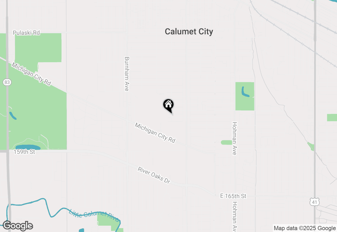 Map of 308 Elizabeth Street, Calumet City, IL 60409