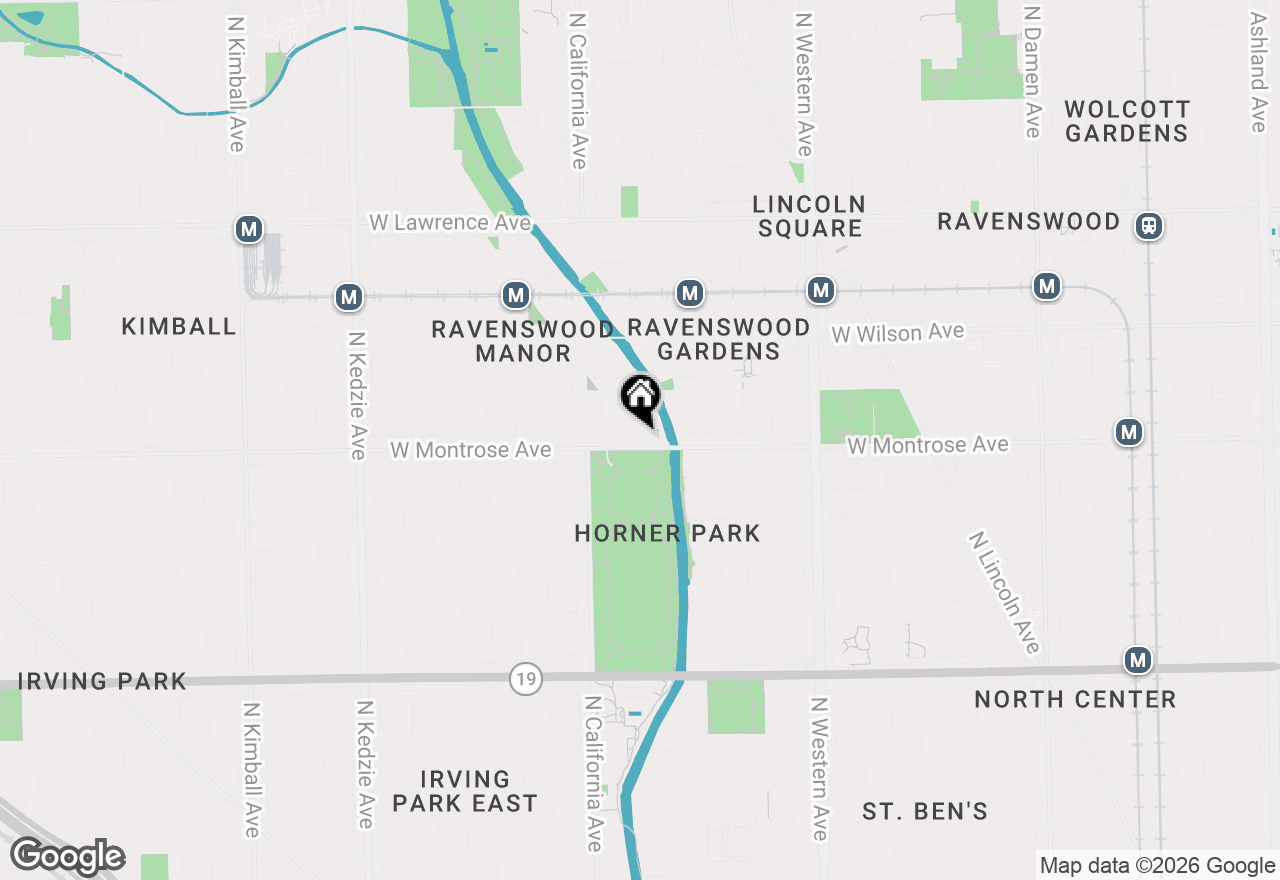 Map of 2700 W Montrose Avenue #1, Chicago, IL 60618