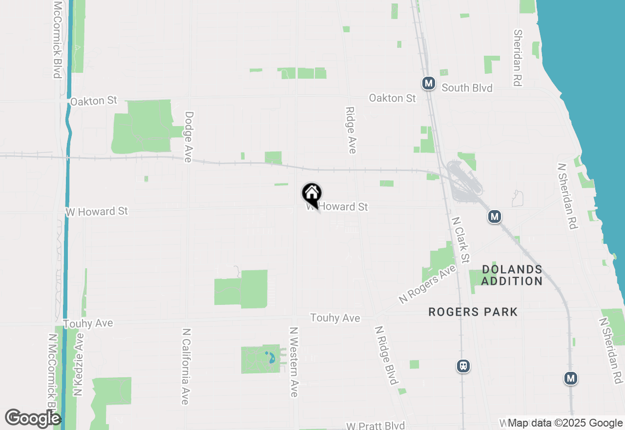 Map of 7551 N Claremont Avenue, Chicago, IL 60645