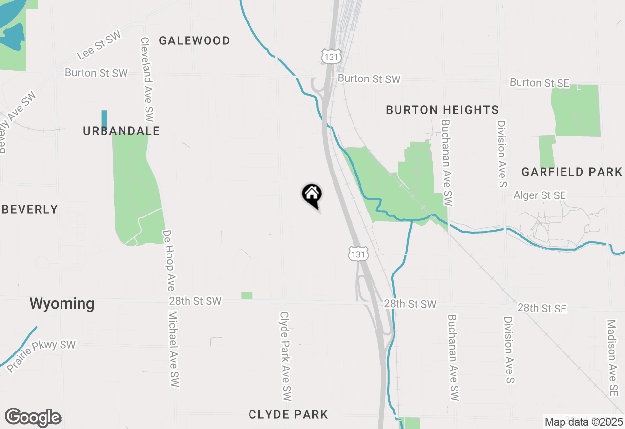 Map of 2446 Woodward Avenue Sw, Wyoming, MI 49509