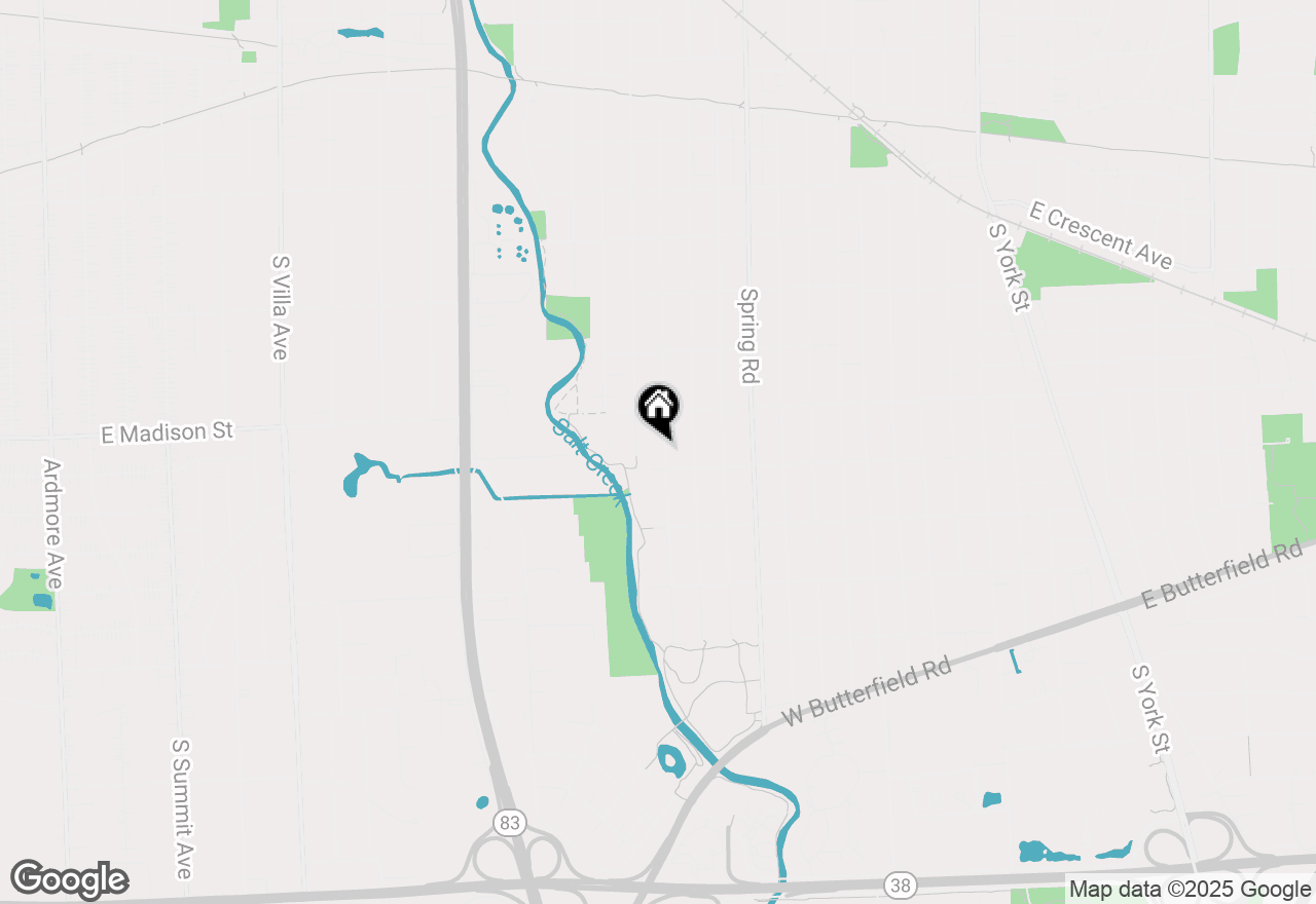 Map of 814 S Hawthorne Avenue, Elmhurst, IL 60126