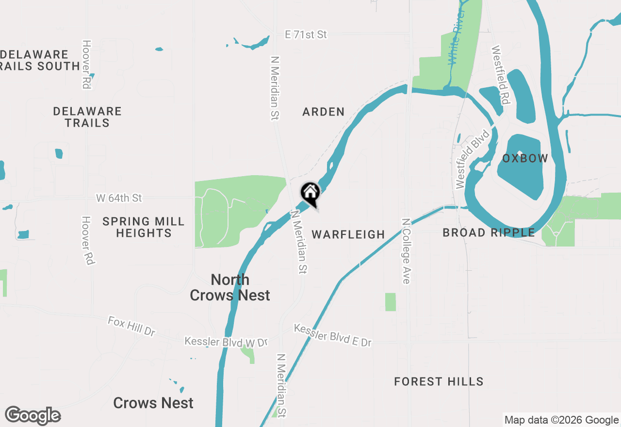 Map of 6325 Riverview Drive, Indianapolis, IN 46220