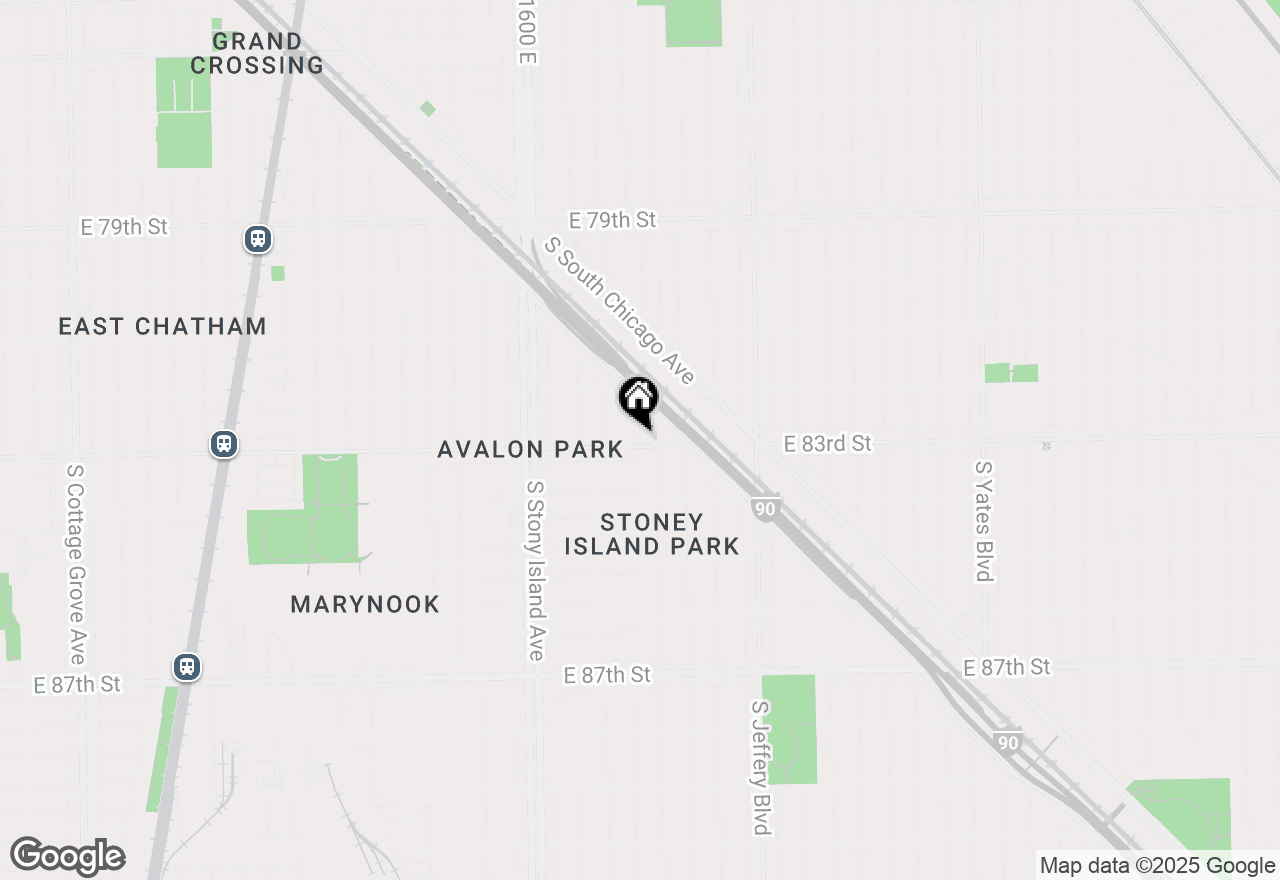 Map of 1750 E 83rd Street, Chicago, IL 60617