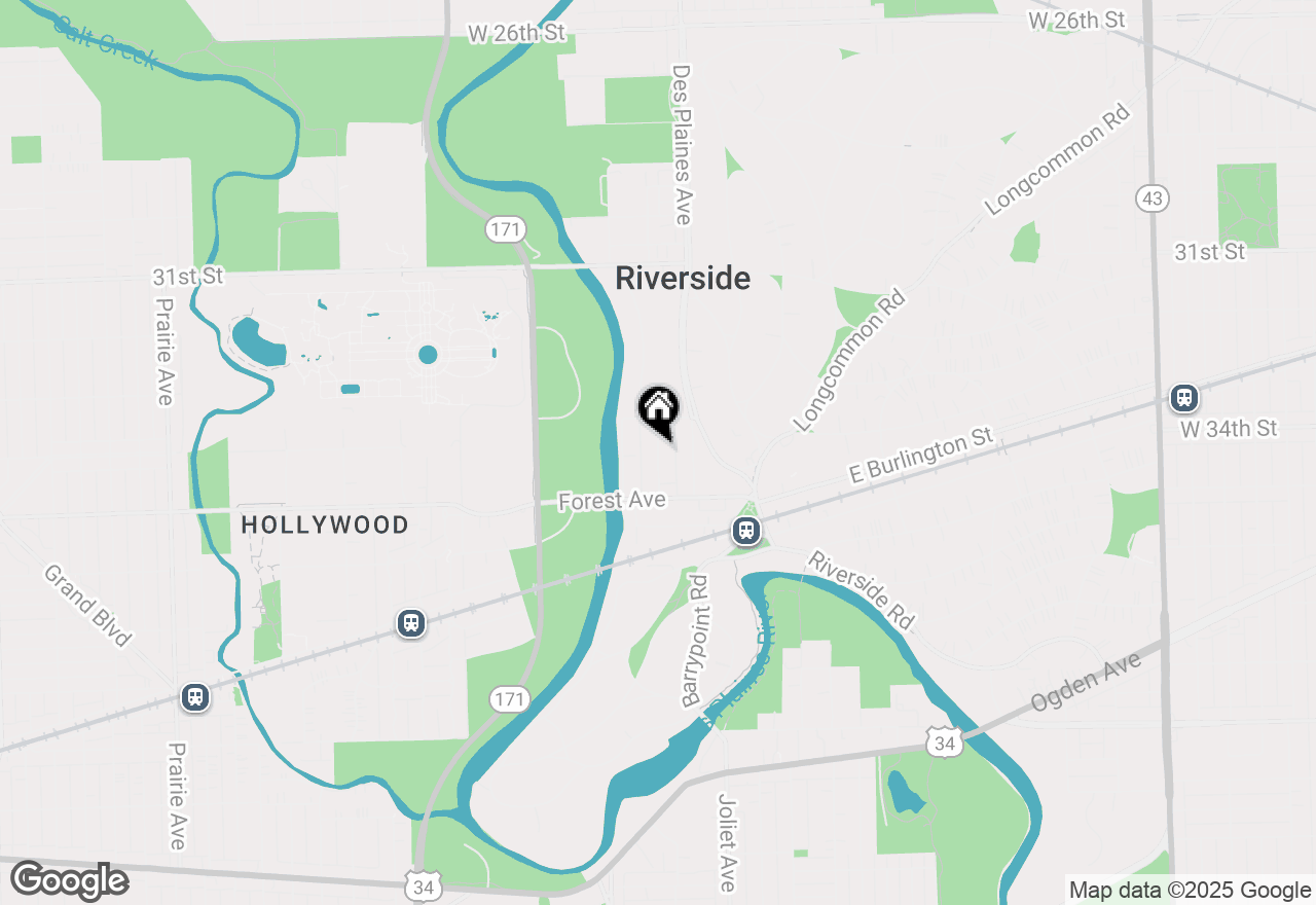 Map of 114 Lincoln Avenue #3C, Riverside, IL 60546