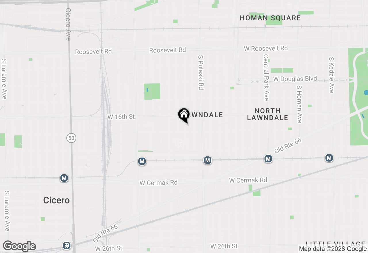 Map of 1642 S Karlov Avenue, Chicago, IL 60623
