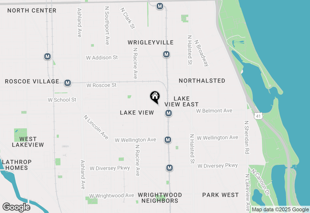 Map of 3220 N Kenmore Avenue #1, Chicago, IL 60657