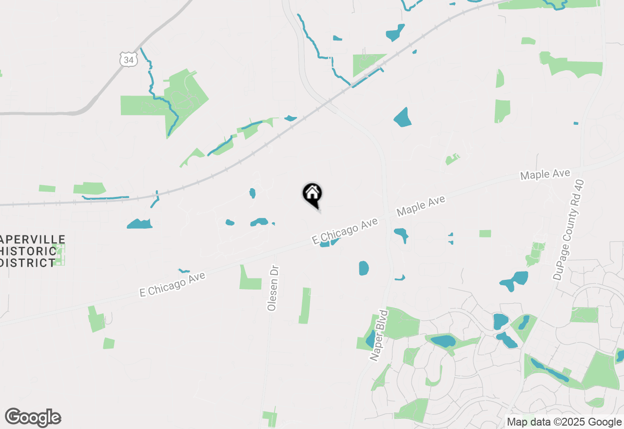 Map of 25W257 Gunston Avenue, Naperville, IL 60540