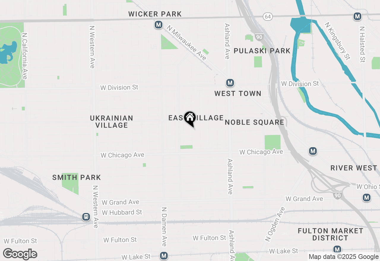 Map of 921 N Honore Street #B, Chicago, IL 60622