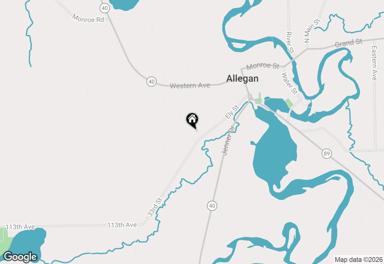 Map of 117 Knapp Street, Allegan, MI 49010