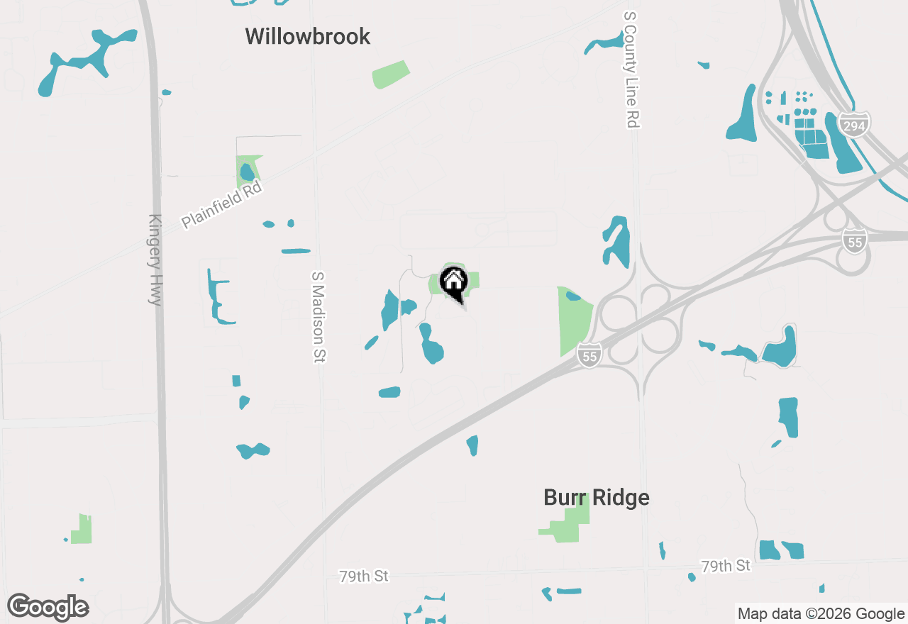 Map of 125 Chestnut Hills Circle, Burr Ridge, IL 60527